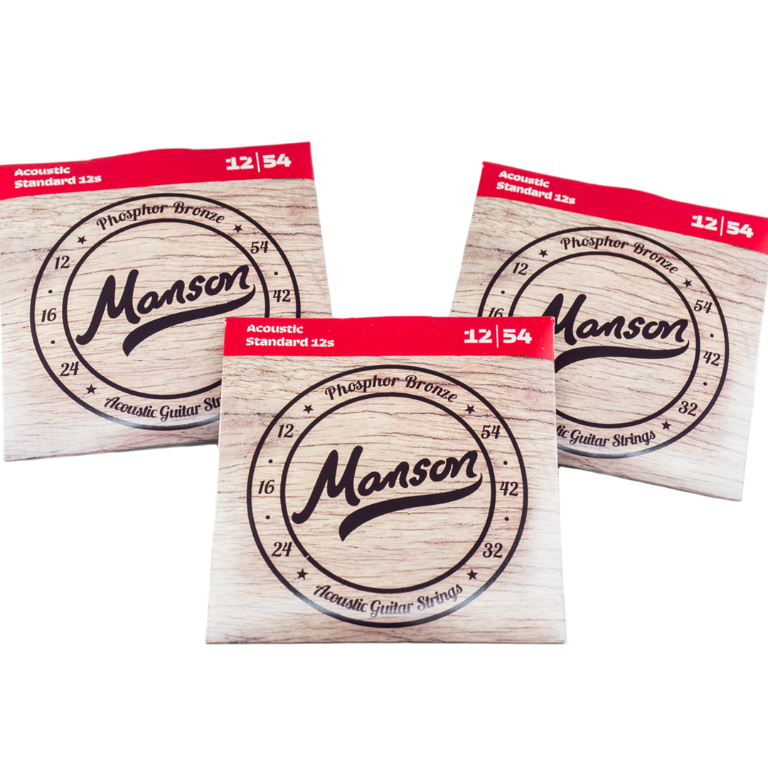 Manson Acoustic Guitar Strings Gauge 12-54 Multi-Pack