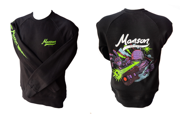 Manson Guitars Sweatshirt, Black