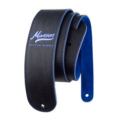 Manson Premium Leather Guitar Strap Bluebell