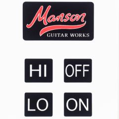 Manson Guitar Works Sustainiac Control Stickers