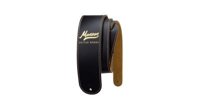 Manson Deluxe Leather Guitar Strap Gold 