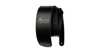 Manson Deluxe Leather Guitar Strap Black Knight
