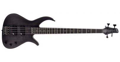 Manson E-Bass John Paul Jones Signature Bass Guitar Flame Top Trans Satin Black Burst