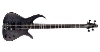 Manson E-Bass John Paul Jones Signature Bass Quilt Top Trans Satin Black Burst