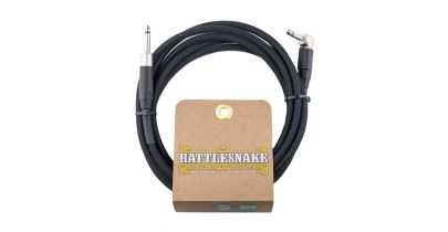 Rattlesnake Standard Instrument Cable Straight to Right Angle Black