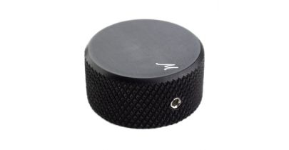 Manson Custom Hardware Control Knob Black Aluminium Solid Shaft