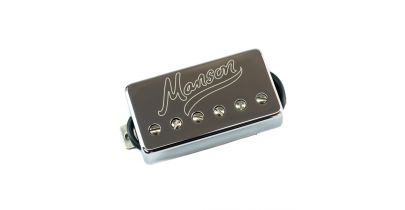 Manson PF-1 Matthew Bellamy Signature Humbucker Bridge Pickup Chrome Covered Manson Etch