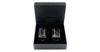Manson PF-1 Matthew Bellamy Signature Humbucker Pickup Set Chrome Covered ORIGIN Etch