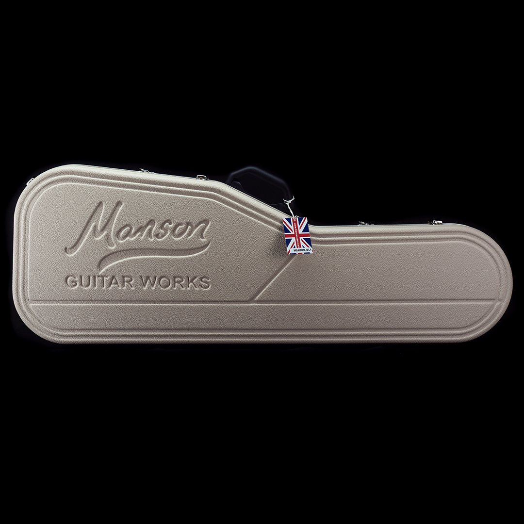 Manson Guitar Works Electric Guitar Hard Case In Ltd Edition Ivory with Black Interior
