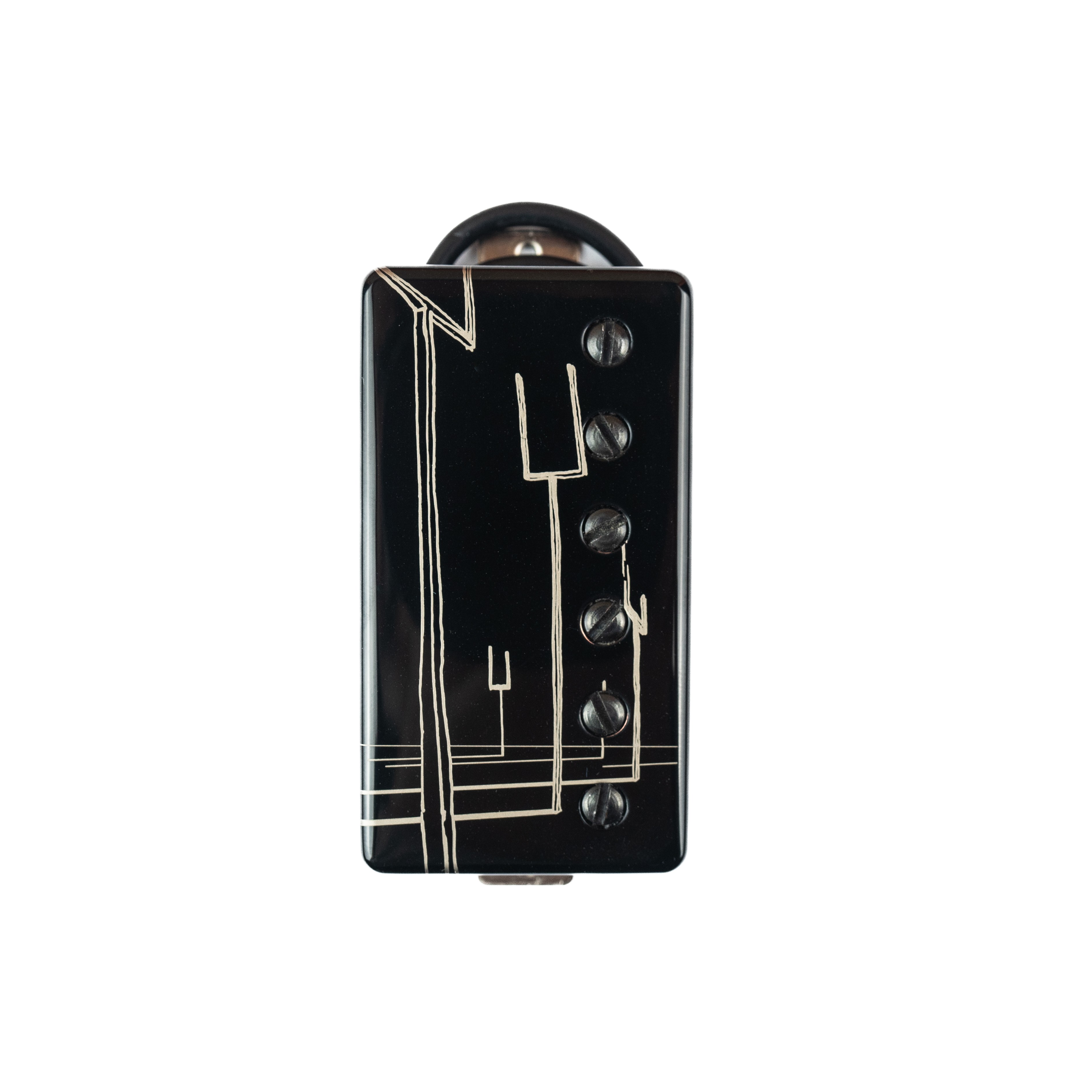 Manson PF-1 Matthew Bellamy Signature Humbucker Bridge Pickup Black Covered ORIGIN Etch Left Hand