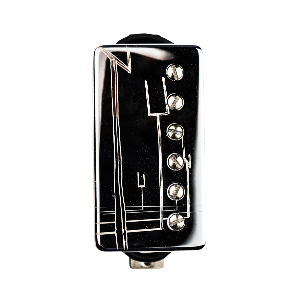 Manson PF-1 Matthew Bellamy Signature Humbucker Neck Pickup Chrome Covered ORIGIN Etch