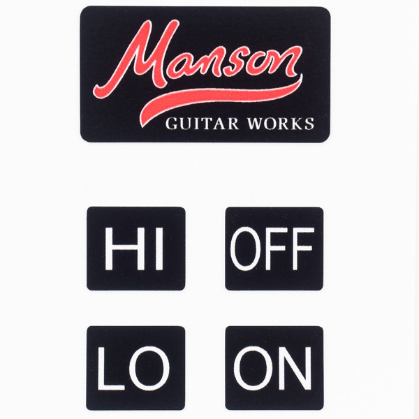 Manson Guitar Works Sustainiac Control Stickers Single