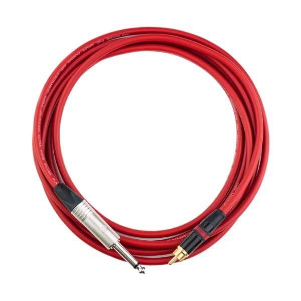 Manson Custom Jack to Phono Cable Red 