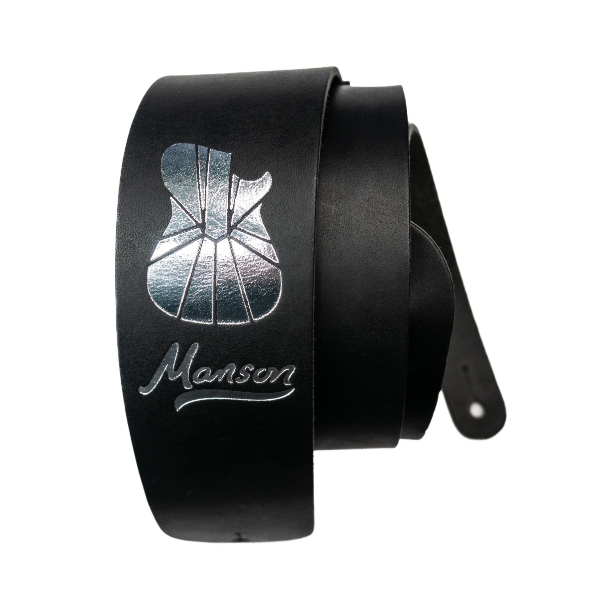 Manson Standard Leather Guitar Strap Geo Mask