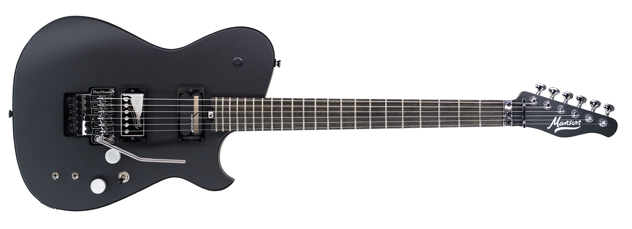 MB1 New Era Sustainiac with Floyd Rose Chrome Hardware Dry Satin Black
